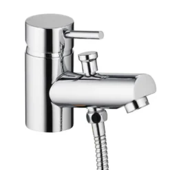 Vellamo Curvo Mono Bath Shower Mixer with Shower Attachment