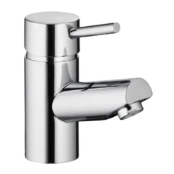 Vellamo Curvo Small Basin Mixer with Clicker Waste