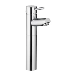 Vellamo Curvo Tall Basin Mixer with Clicker Waste