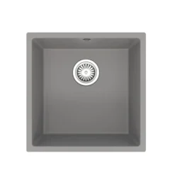 Vellamo Designer 1 Bowl Comite Composite Inset/Undermount Kitchen Sink & Waste - 440 x 440mm