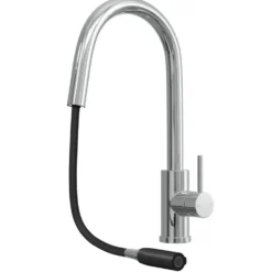 Vellamo Eclipse Concealed Pull Out Spray Single Lever Mono Kitchen Mixer Tap