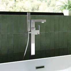 Vellamo Forte Freestanding Bath Shower Mixer with Shower Kit
