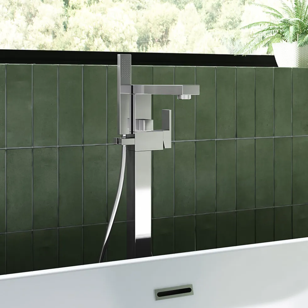 Vellamo Forte Freestanding Bath Shower Mixer with Shower Kit