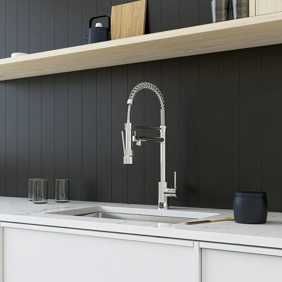 Vellamo Hanbury Professional Kitchen Pullout Spray Tap