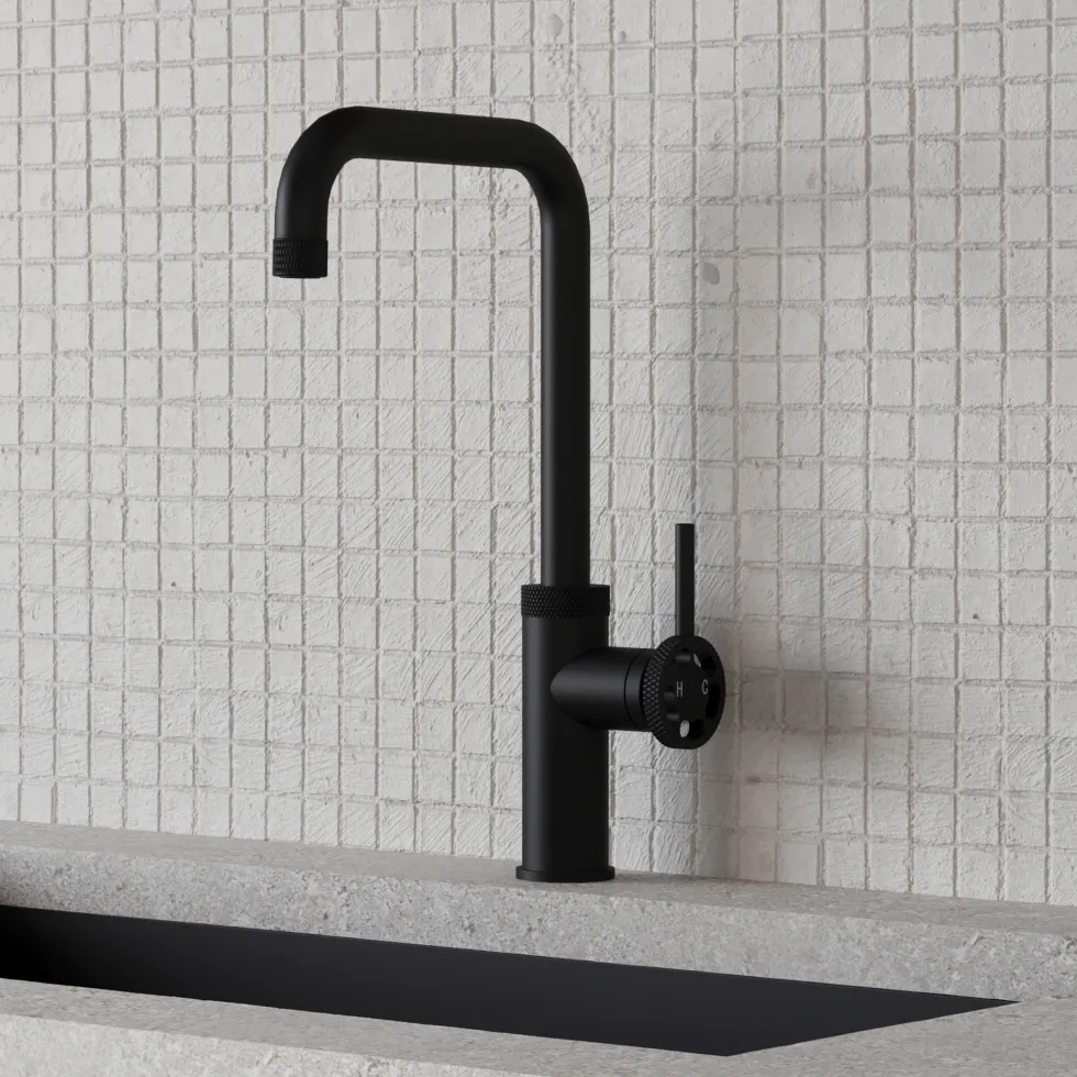 Vellamo Industrial Single Lever Mono Kitchen Mixer Tap