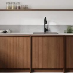 Vellamo Inspire Pull Out Spray Mono Kitchen Mixer Tap - Matt Black