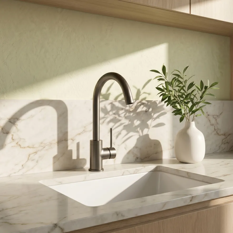 Vellamo Kara Single Lever Mono Kitchen Mixer Tap - Gunmetal