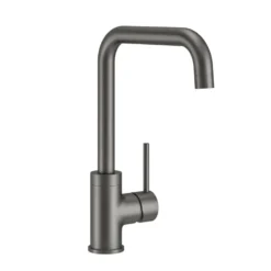 Vellamo Koro U Spout Single Lever Mono Kitchen Mixer Tap - Gunmetal