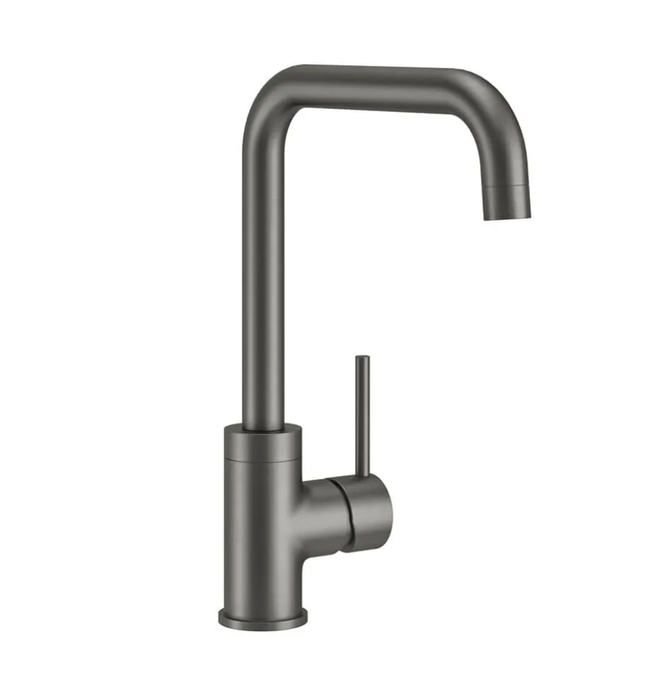Vellamo Koro U Spout Single Lever Mono Kitchen Mixer Tap - Gunmetal