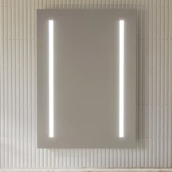 Vellamo LED Illuminated Battery Operated Mirror - 500 x 700mm