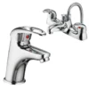 Vellamo Loop Basin Mixer and Bath Shower Mixer Pack
