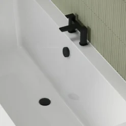 Vellamo Matt Black Clicker Bath Waste & Overflow