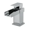 Vellamo Maya Mini Waterfall Basin Mixer with Clicker Waste