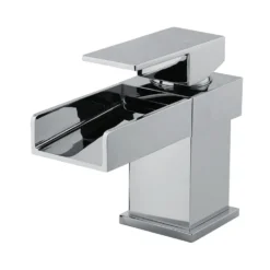 Vellamo Maya Waterfall Basin Mixer with Clicker Waste