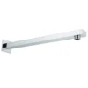 Vellamo 300mm Wall Mounted Rectangular Shower Arm - Chrome