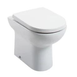 Vellamo Modern D-Shaped Back to Wall Toilet with Soft Close Seat