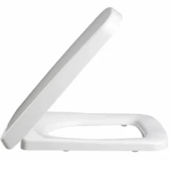 Vellamo Modern Square Soft Close Toilet Seat With Quick Release Hinges - Top Fix