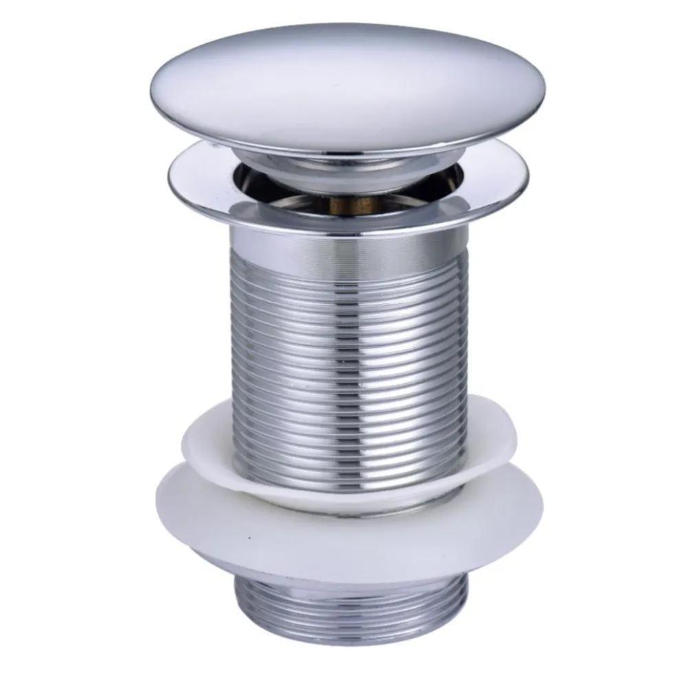 Vellamo Moon Brass Basin Waste - Unslotted