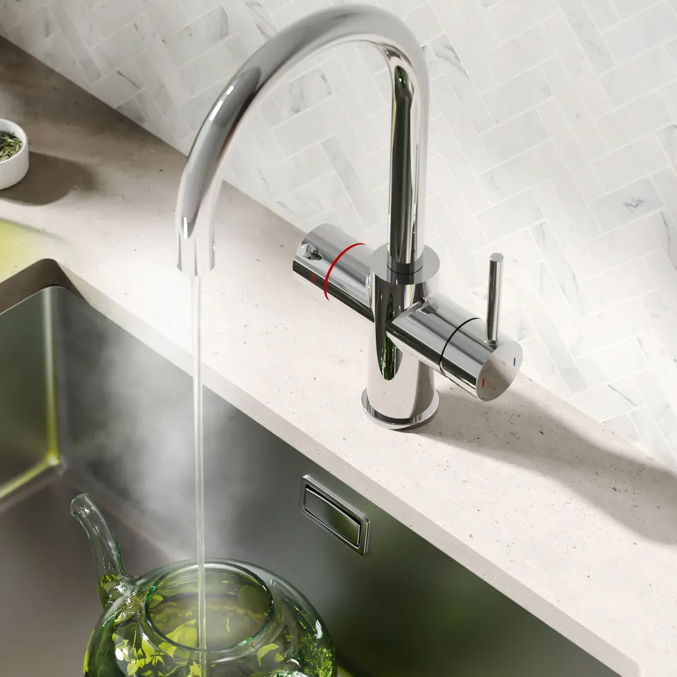 Vellamo Nova 3-in-1 Instant Boiling Water Tap with Boiler & Filter