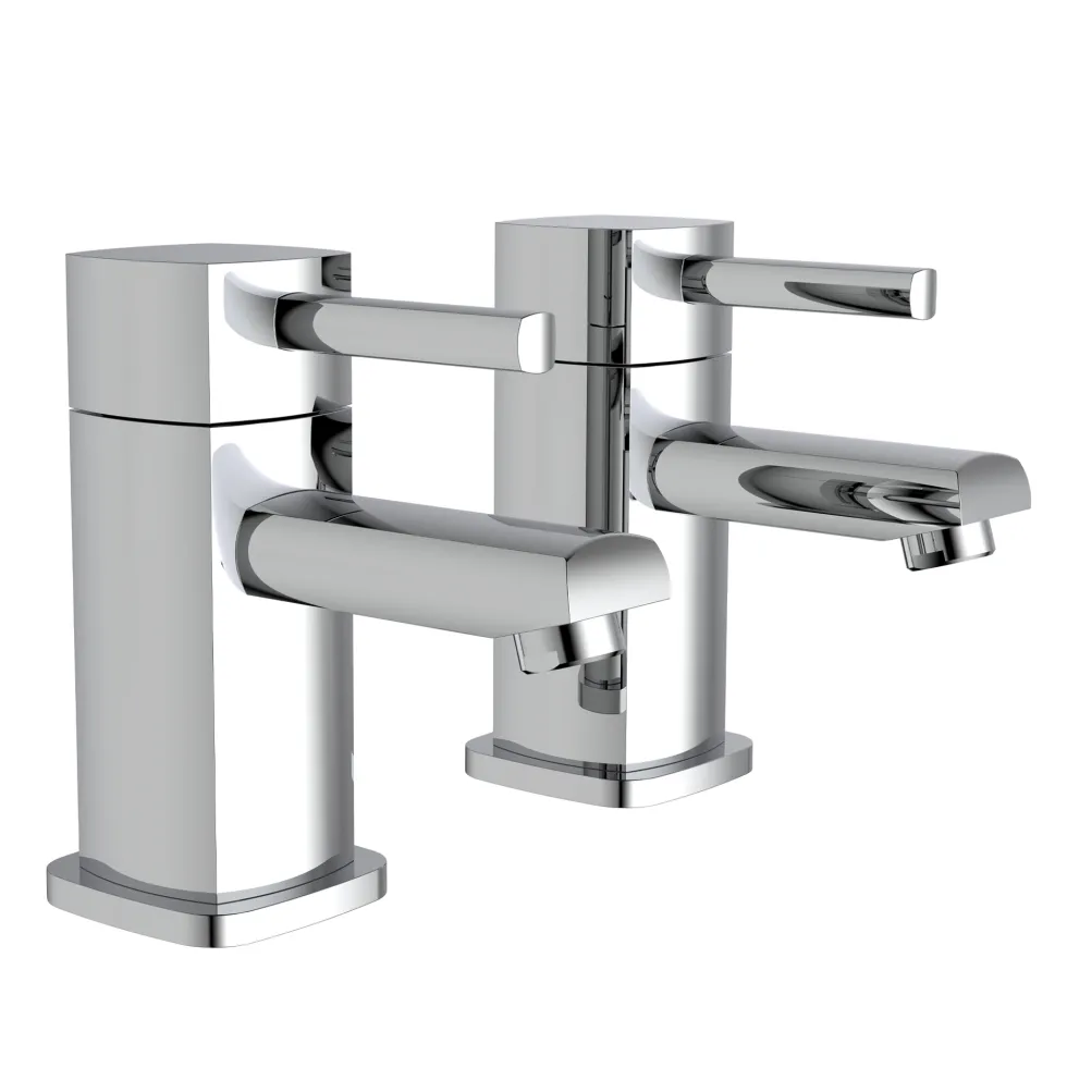 Vellamo Quadro Basin Pillar Taps
