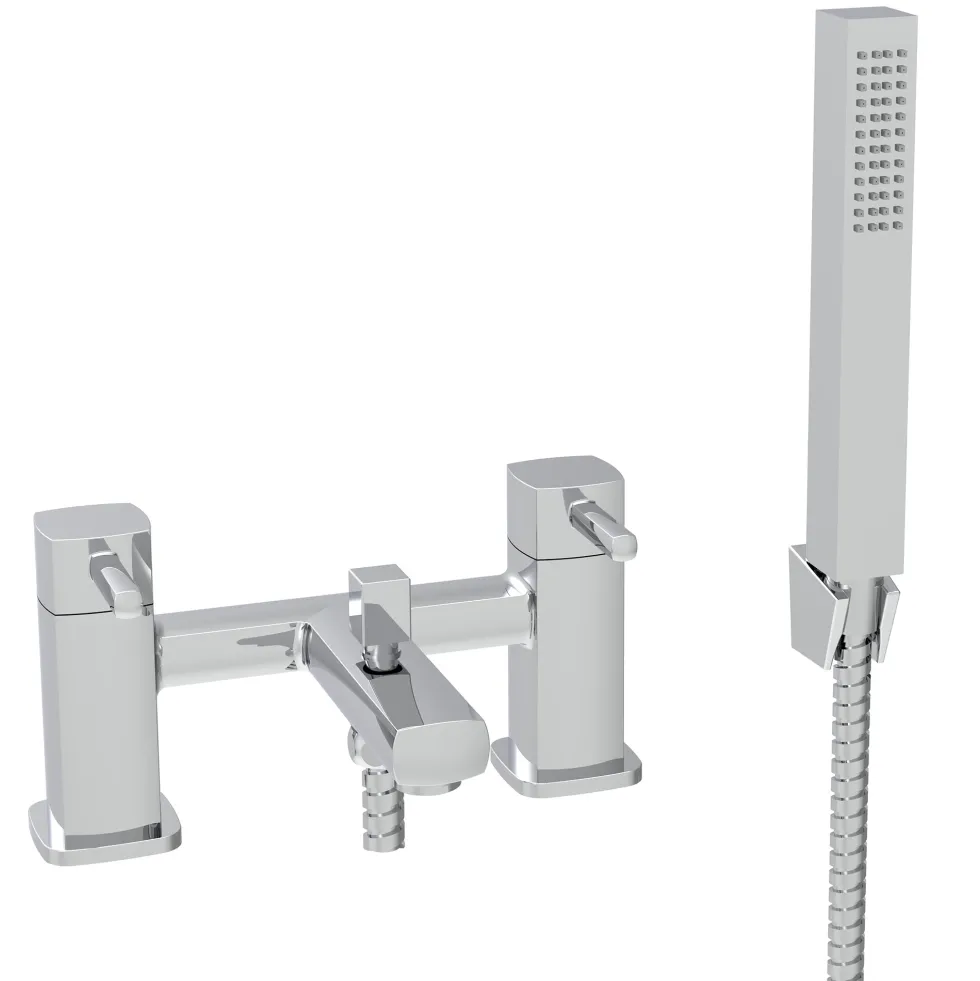 Vellamo Quadro Bath Shower Mixer with Shower Attachment
