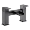 Vellamo Reve Matt Black Waterfall Bath Mixer Tap