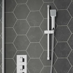 Vellamo Square Shower Riser Rail Kit