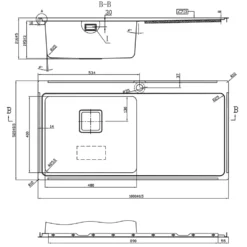 Vellamo Steel Horizon Large 1 Bowl Stainless Steel Kitchen Sink & Waste Kit - 1000 x 520mm