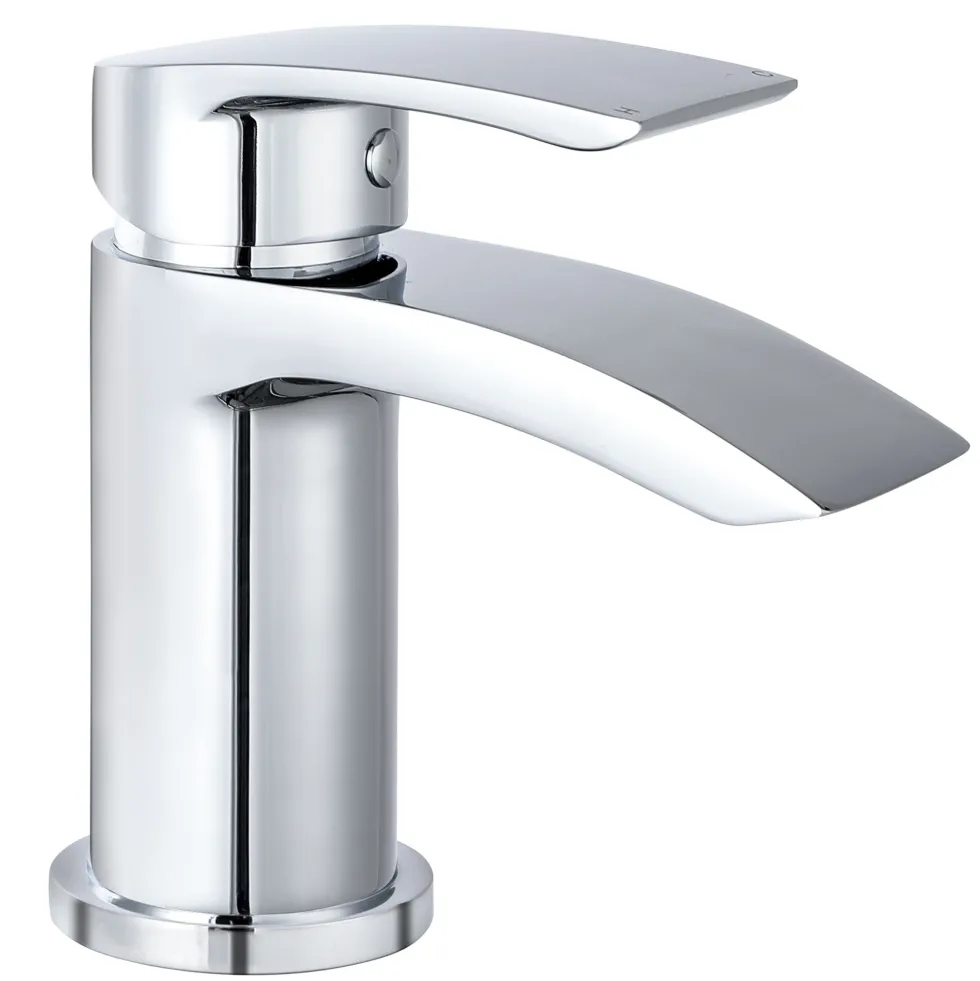 Vellamo Swift Chrome Basin Mixer Tap & Waste and Bath Shower Mixer Tap with Shower Kit