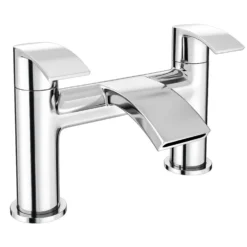 Vellamo Swift Chrome Deck Mounted Bath Filler