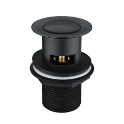 Vellamo Swift Matt Black Basin Mixer Tap & Waste and Deck Mounted Bath Mixer Tap