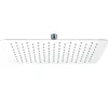 Vellamo Thin Square Fixed Shower Head - 400mm - Polished Chrome