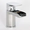 Vellamo Tugela Mini Waterfall Basin Mixer with Clicker Waste