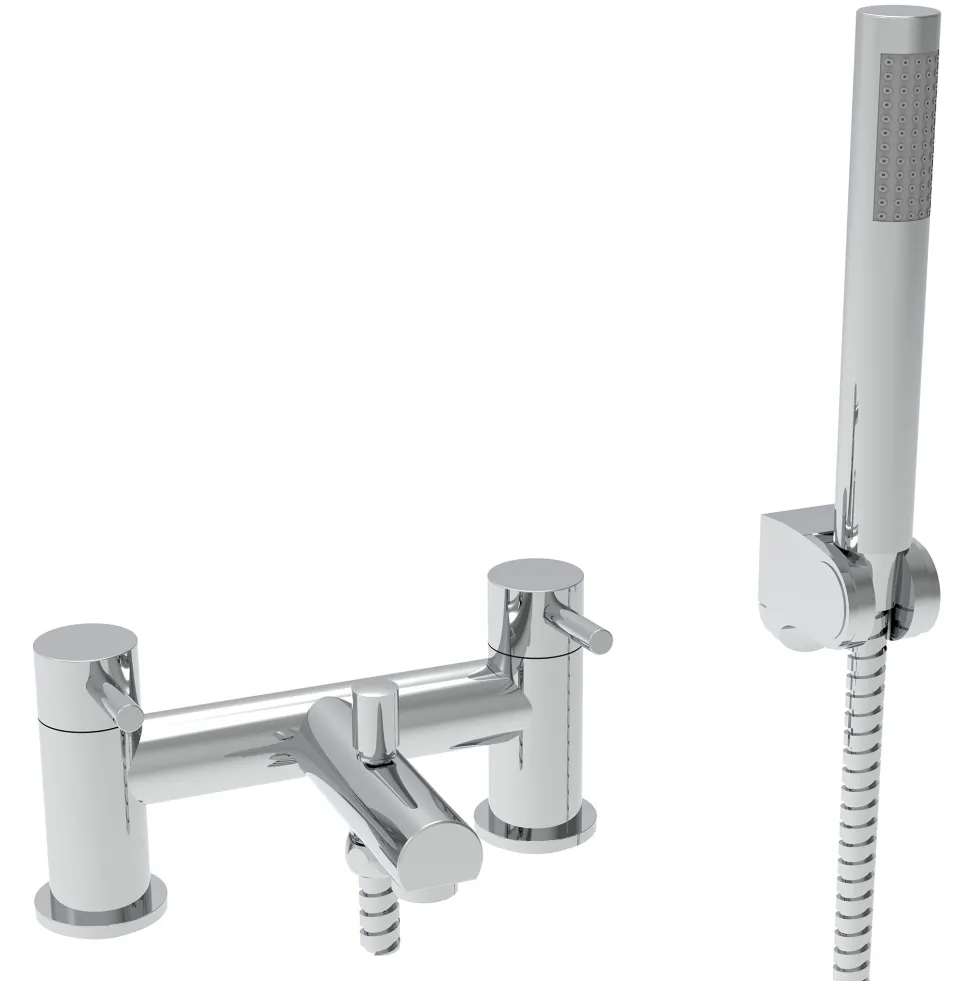Vellamo Twist Basin Mixer and Bath Shower Mixer Pack