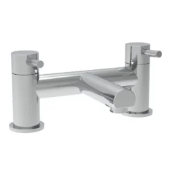 Vellamo Twist Deck Mounted Bath Filler - Chrome