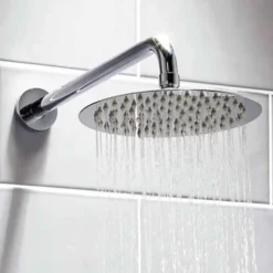 Vellamo Twist 300mm Round Fixed Wall Shower Arm