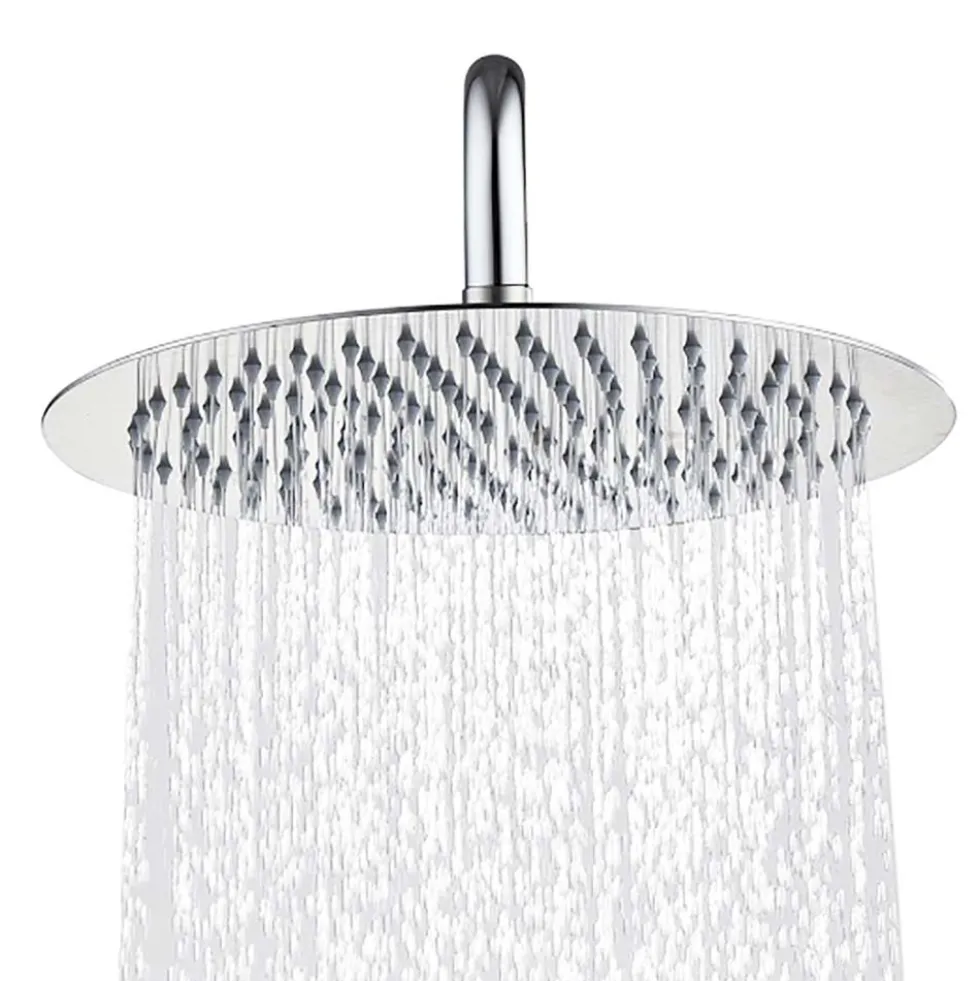 Vellamo Ultra Thin Round 400mm Shower Head & Wall Mounted Arm