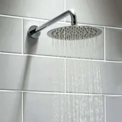 Vellamo Ultra Thin Round 300mm Shower Head & Wall Mounted Arm