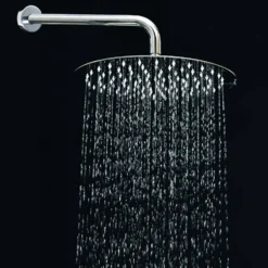 Vellamo Ultra Thin Round 300mm Shower Head & Wall Mounted Arm