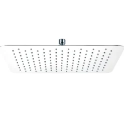 Vellamo Ultra Thin Square 400mm Shower Head & Ceiling Mounted Arm