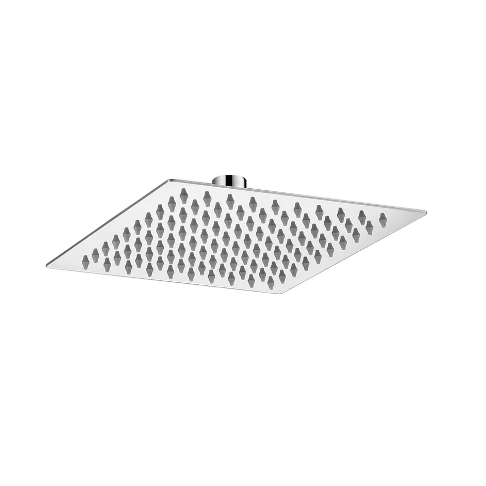 Vellamo Ultra Thin Square 200mm Shower Head & Ceiling Mounted Arm