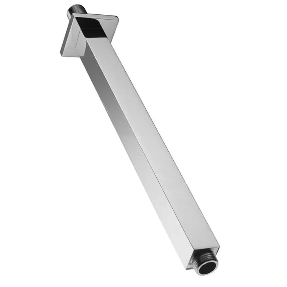 Vellamo Ultra Thin Square 200mm Shower Head & Ceiling Mounted Arm