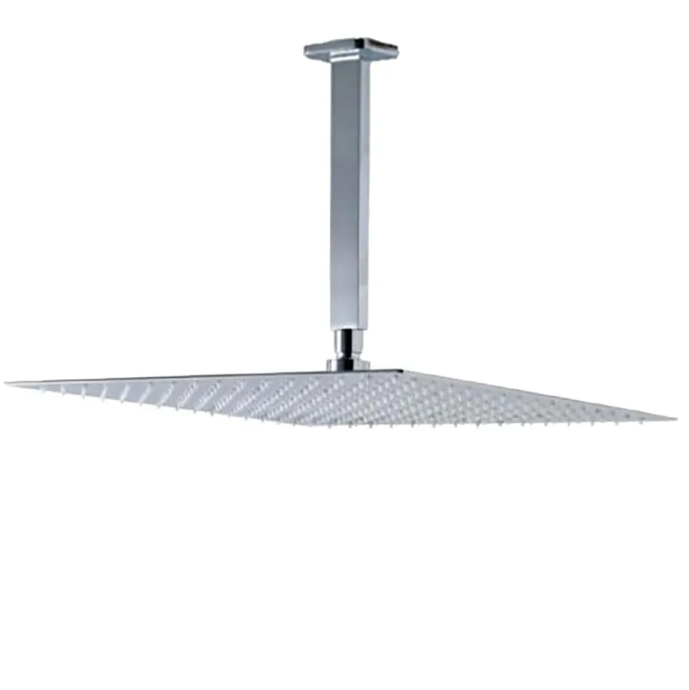 Vellamo Ultra Thin Square 300mm Shower Head & Ceiling Mounted Arm
