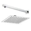 Vellamo Ultra Thin Square 200mm Shower Head & Wall Mounted Arm