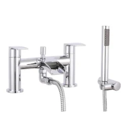 Vellamo Venta Waterfall Bath Shower Mixer with Shower Kit