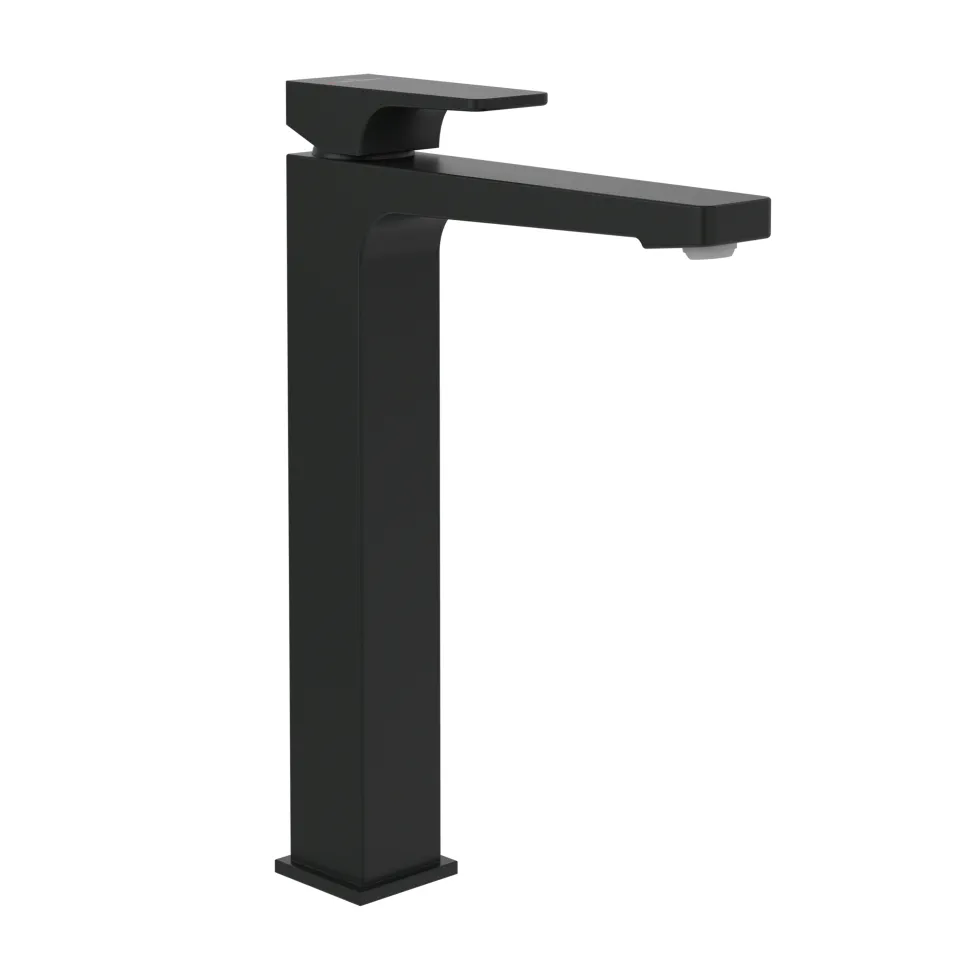 Villeroy & Boch Architectura Square Tall Basin Mixer Tap with Click Clack Waste