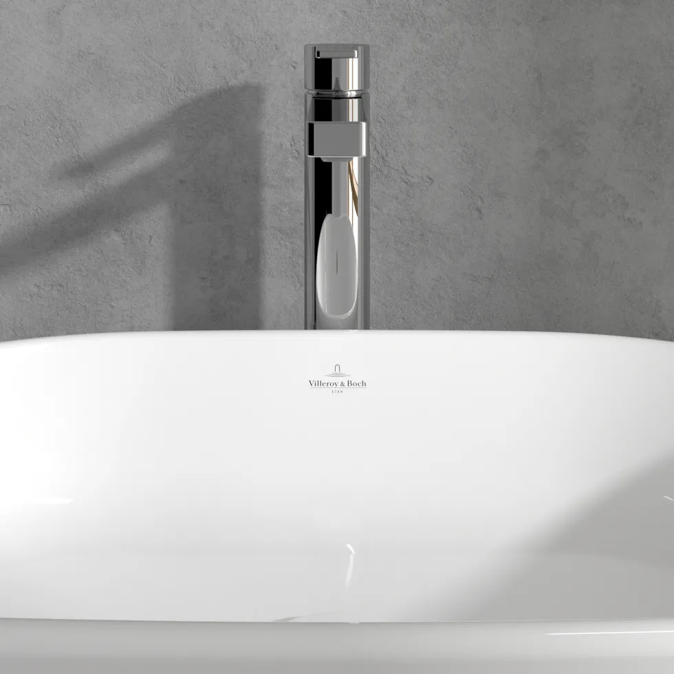 Villeroy & Boch Architectura Tall Basin Mixer Tap with Click Clack Waste