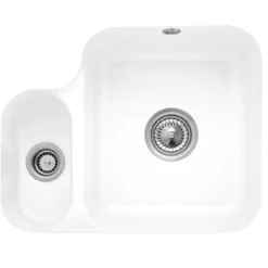 Villeroy & Boch Cisterna White Ceramic 1.5 Bowl Undermount Sink - 545mm x 440mm