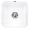 Villeroy & Boch Cisterna 50 White Ceramic Single Bowl Undermount Kitchen Sink - 445 x 445mm