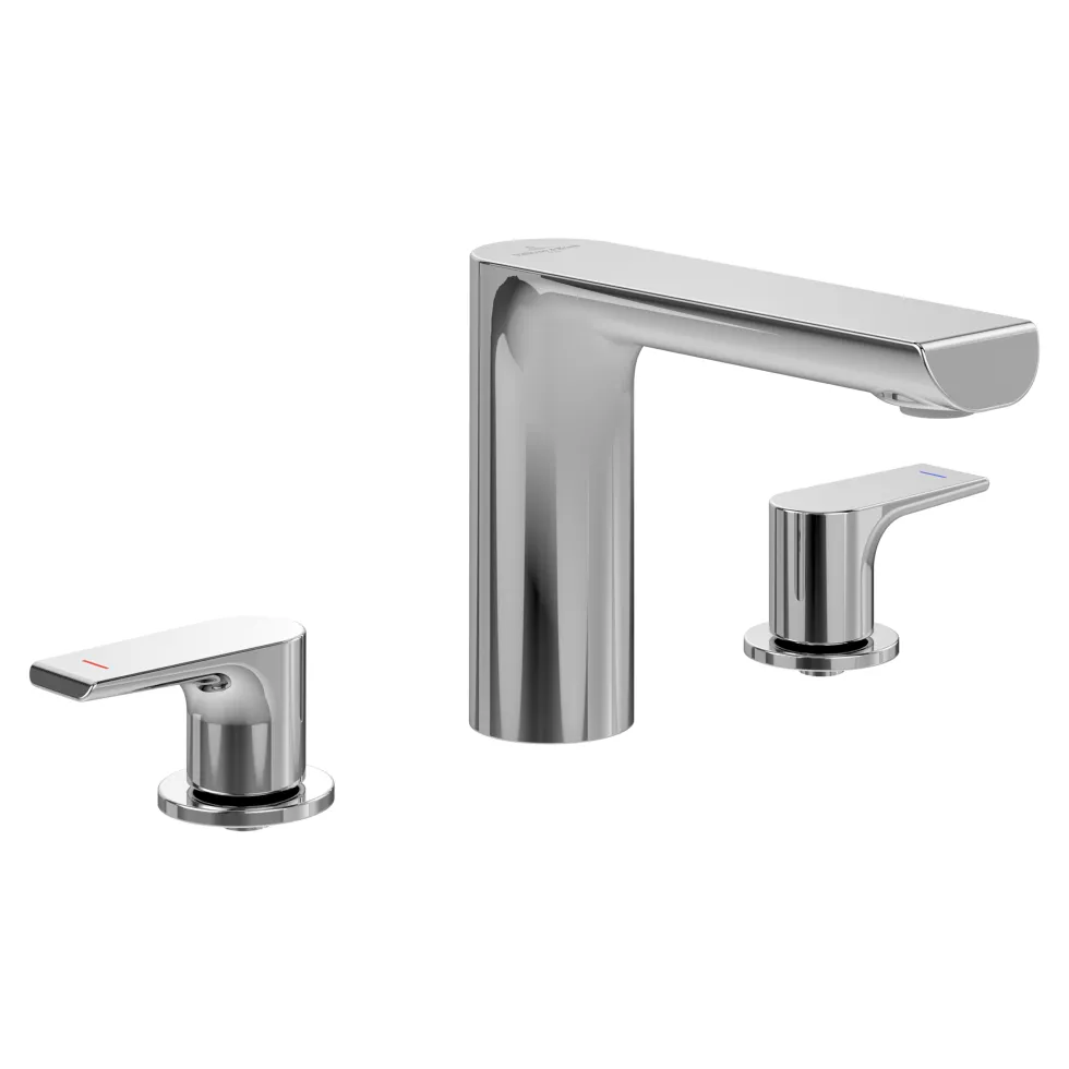Villeroy & Boch Liberty 3 Hole Deck Mounted Basin Mixer Tap